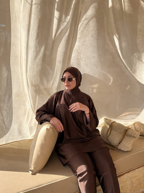 Brise satin Marron