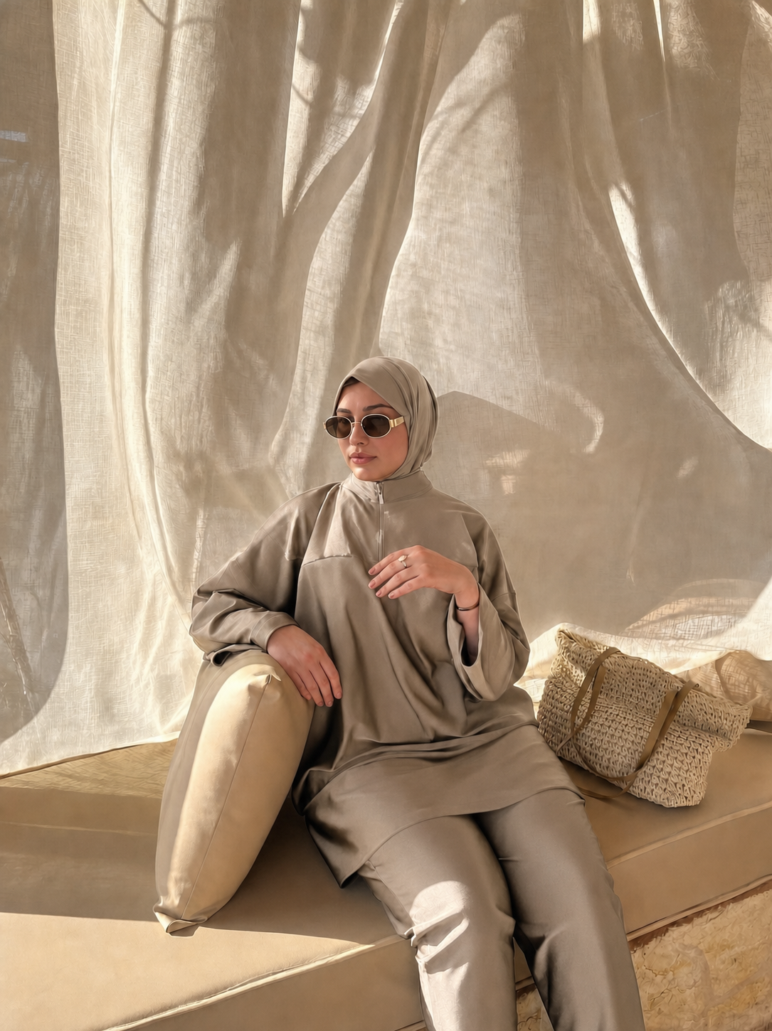 Brise satin Sable