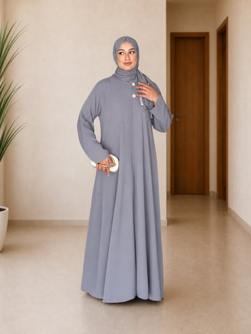 Abaya & Châle · coloris Gris